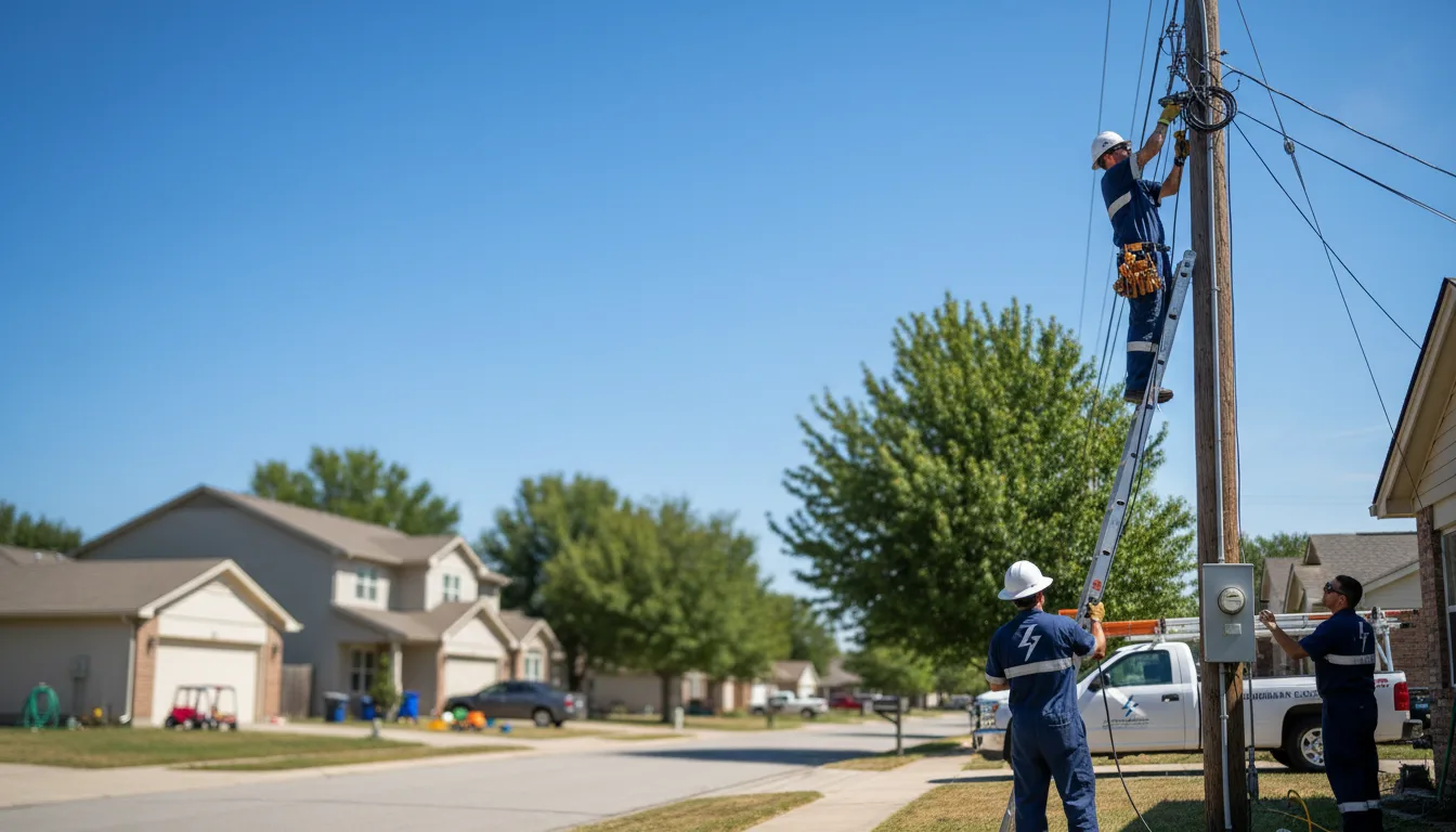 Residential electrician providing installation services in Kingsley, PA